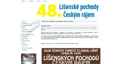 Desktop Screenshot of lisenske-pochody.cz
