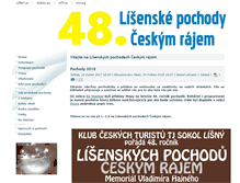 Tablet Screenshot of lisenske-pochody.cz